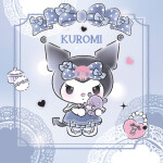 Nástěnný kalendář poznámkový 2027 Notique Kuromi, 30 x 30 cm