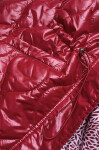 Červená dámská bunda ozdobnou podšívkou model 16988823 Červená BH FOREVER