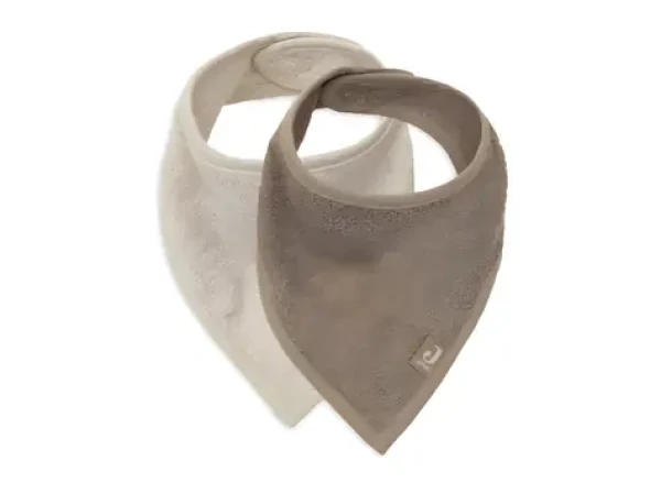 JOLLEIN Bryndáček bandana 2ks Sand, Milky Coffee / bavlněné froté / 37 x 24,5 cm (029-867-68224)