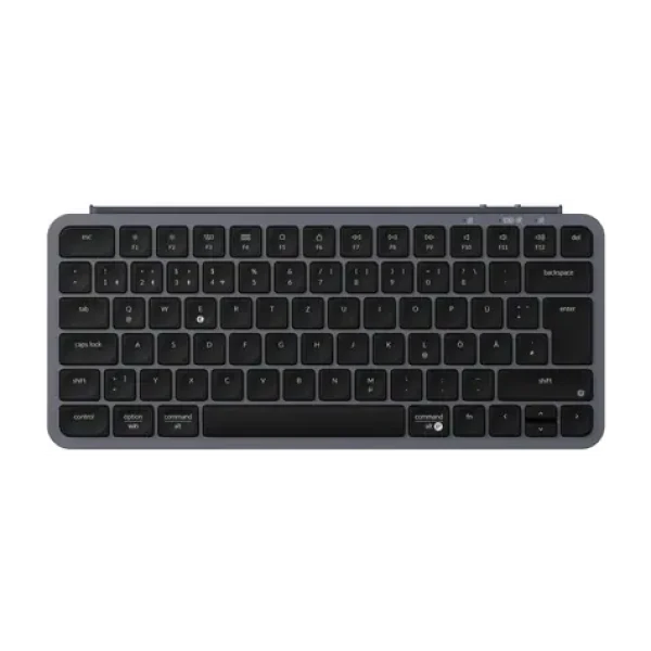 Keychron B1 Pro šedá/černá / Klávesnice / 75% / Nůžkový přepínač / 2,4 GHz + BT 5.2 / USB-C / DE (B1P-K1-DE)