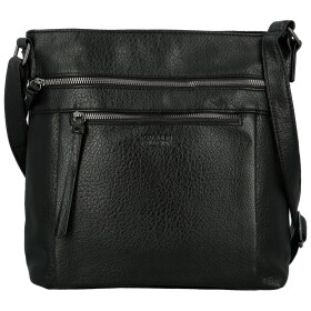 Stylová dámská koženková crossbody kabelka Orniva, černá