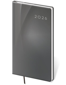 Týdenní diář 2026 Helma kapesní - Vario Grey design