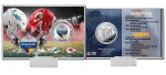 Highland Mint Mince NFL Kansas City Chiefs vs Miami Dolphins Dueling Silver Color Coin Card