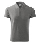 Cotton polokošile pánská tmavě šedý melír 2XL
