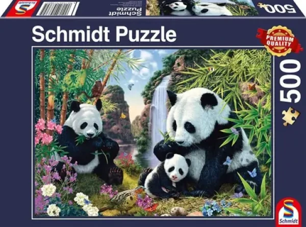 SCHMIDT Puzzle Pandy u vodopádu