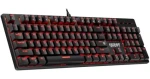QUEST GK-596 černá / Herní klávesnice / Mechanická / RGB podsvícení / Drátová / Anti-ghosting / 104 kláves (45597)