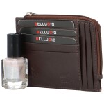 Kožené pouzdro na doklady Bellugio Olivio, čokoládově hnědé