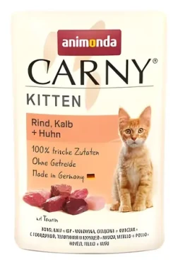 Animonda Carny Kitten hovězí, telecí, kuřecí / Kapsička / Pro koťata / 85 g (B3-83076)