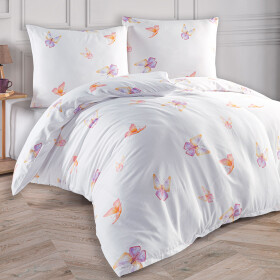 Saténové povlečení Flutter Velikost: 140x200 + 70x90 cm