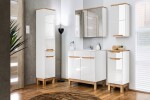 COMAD - Skříňka pod umyvadlo 80cm 2 dvířka BALI bílá 5907611647479