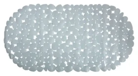 MSV GALETS protiskluzová podložka do vany šedá / PVC / 99 x 39 cm