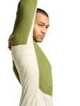 ICEBREAKER Mens Mer 200 ZoneKnit LS Crewe, Ashen/Sphagnum/Cb (vzorek) velikost: M