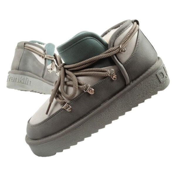 D.Franklin dámské sněhule zimní módní zateplené boty šedé dámské 39