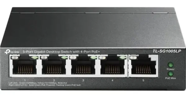 TP-Link TL-SG1005LP V4.6 / Switch / 5x GE / 4x PoE+ / 40W (TL-SG1005LP(UN))