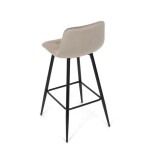 Barová židle, hnědá, látka,AUB-X7015 CAP2