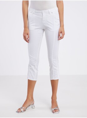 Bílé dámské tříčtvrteční kalhoty CAMAIEU dámské