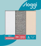 Dámské kalhotky Sloggi 24/7 Weekend Tanga C3P různé barvy WHITE - LIGHT COMBINATION 38