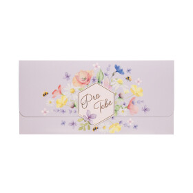 Magnetická kapsa na peníze - Luční květy