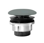 GSI umyvadlová výpust 5/4“, neuzavíratelná, keramická zátka, 5-65, agave mat PVC04