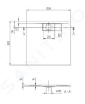 VILLEROY & BOCH - Architectura MetalRim Sprchová vanička, 800x800 mm, Stone White UDA8080ARA115V-RW