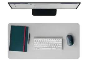 Leitz podložka na stůl recyklovaná kůže světle šedá / Podložka na stůl / Kůže / 70 × 36 cm (53850085)