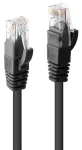 Lindy černá / Síťový kabel / Cat6 U/UTP / RJ-45 / 5 m (48080)