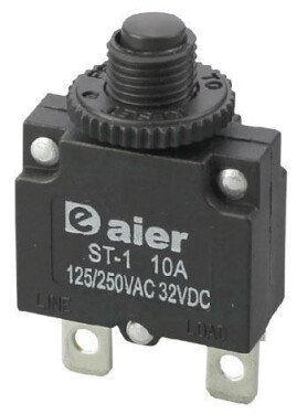 Nadproudový tepelný jistič ST-1 250VAC/7A nebo 32VDC/7A
