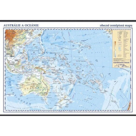 Austrálie a Oceánie - školní nástěnná zeměpisná mapa 1:13 mil./136x96 cm, 1. vydání