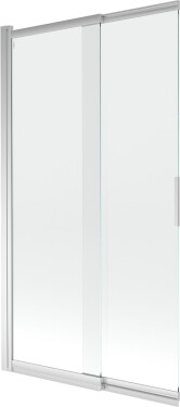 MEXEN - Fox 2-křídlá posuvná vanová zástěna 100 x 150 cm, transparent, chrom 891-100-002-01-00