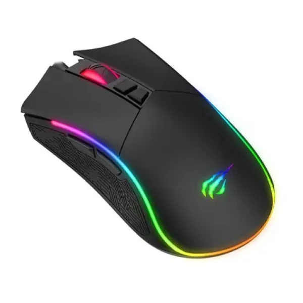 Havit GAMENOTE MS1001S RGB černá / Herní myš / RGB / optická / 4800DPI / USB / 1.6 m (MS1001S)