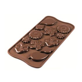 Silikomart forma na čokoládu Choco Garden (Zahrada) 21 x 10 cm