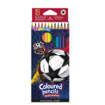 Colorino Pastelky trojhranné - Fotbal (12 barev)