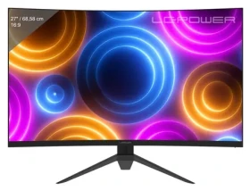 27" LC-Power LC-M27QC černá / Monitor / VA / QHD 2560x1440 / 180Hz / zakřivený / FreeSync Premium (LC-M27QC)