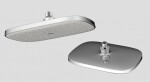 Kielle - Vega Hlavová sprcha 290, 1 proud, sprchové rameno 35 cm, chrom/bílá 20118SE0