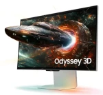 27" Samsung Odyssey S27FG904XU stříbrná / Monitor / IPS / 4K UHD / 165 Hz / 1 ms / Glasses-free 3D / FreeSync Premium (LS27FG904XUXEN)