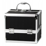 Melfin Kosmetický kufřík 22,5x17x17 černo-stříbrný