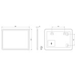 SAPHO - NYX zrcadlo s LED osvětlením 60x80cm NY060