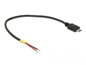 Delock Kabel USB 2.0 Micro-B (M) - 2 x dráty bez konektoru 0.2m Raspberry Pi (85541)