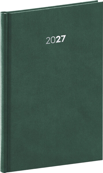Týdenní diář 2027 Notique A5 Balakon zelený
