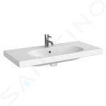 GEBERIT - Acanto Umyvadlo 900x422 mm, bez otvoru pro baterii, s přepadem, s KeraTect, bílá 500.634.01.8