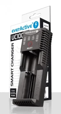 UC-100C nabíječka baterií Li-ion a Ni-MH s funkcí powerbanky / Nabíječka baterií (UC100C)