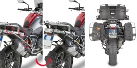 Plr5108 trubkový nosič Bmw R 1200 GS (13-18), R 1250 GS (19-23) pro boční kufry, demontovatelný