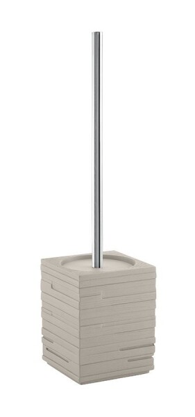 Gedy - QUADROTTO WC štětka na postavení, tortora QU3366