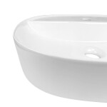 Mereo Umyvadlo na desku bez přepadu, Lota, 505x385x120 mm, keramické UC513912O
