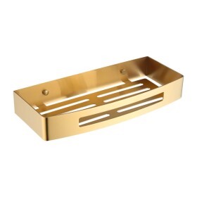 OMNIRES - UNI košík do sprchy, 30 x 5 x 13 cm zlatá kartáčovaná /GLB/ UN10331GLB