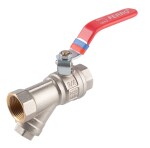 NOVASERVIS - Kulový plnoprůtočný kohout s filtrem, páka MM 5/4" KFPZF4