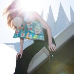 Skládací nákupní taška LOQI JEAN-MICHEL BASQUIAT Skull