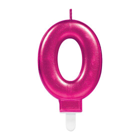 Svíčka číslo 0 růžová Amscan Svíčka číslo 0 růžová Amscan