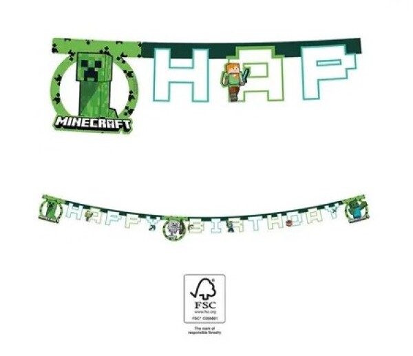 Minecraft - TNT narozeniny nápis 2 m Minecraft - TNT narozeniny nápis 2 m