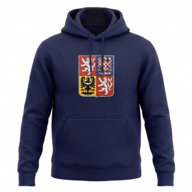 FansArena Dětská mikina Czech National Emblem Navy Velikost: Dětské S 6 - 106 - 116